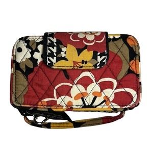 Vera Bradley Bittersweet Smartphone Wristlet Floral Organizer Wallet W/ID Slot
